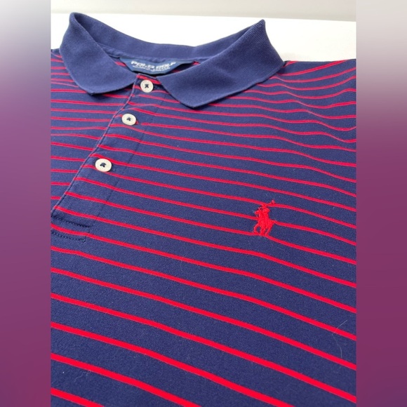 Ralph Lauren Polo Golf Pima Cotton Striped Polo Shirt Size XL - Picture 4 of 7